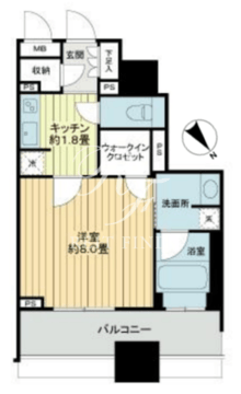 ライオンズシティ東京タイムズプレイス 310 間取り図