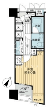 ブロードシティ東京 609 間取り図