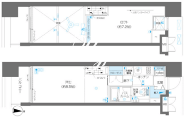 ズーム麻布十番 706 間取り図