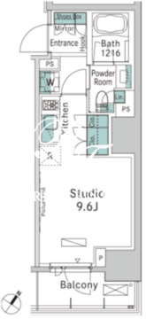 パークアクシス渋谷神山町 205 間取り図