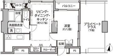東雲キャナルコートCODAN 11-1217 間取り図