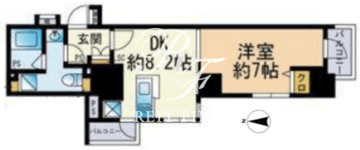 セレニティコート渋谷神泉 1501 間取り図