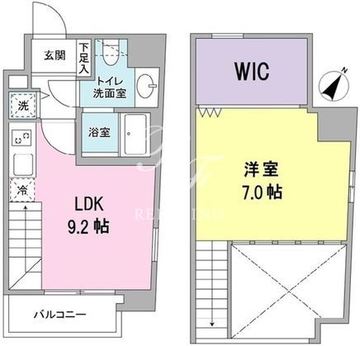 アリエルズ赤坂 902 間取り図