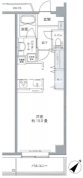 プライムアーバン豊洲 322 間取り図