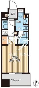 プライマルフロント錦糸町 503 間取り図
