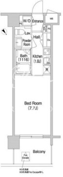 コンフォリア南砂町 1607 間取り図