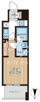 プライマルフロント錦糸町 1002 間取り図