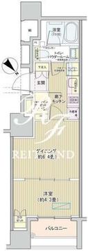 アネーロ銀座 504 間取り図