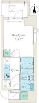 スプランディッド錦糸町2 301 間取り図