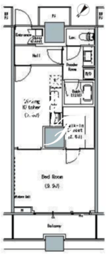 ザ東京タワーズミッドタワー 1822 間取り図