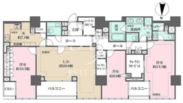 宮益坂ビルディングザ・渋谷レジデンス 1306 間取り図