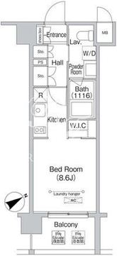 エミネンス高輪台 304 間取り図