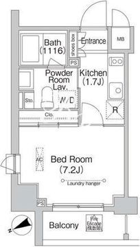 エミネンス高輪台 607 間取り図