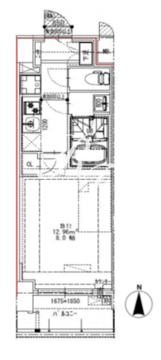 エスレジデンス錦糸町パークサイド 203 間取り図