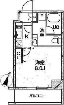 グランパセオ巣鴨 1201 間取り図