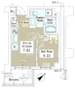 マスターズコート北品川 204 間取り図