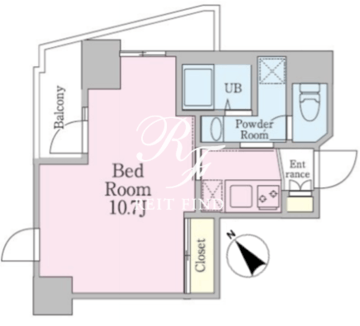 グランパセオ新宿余丁町 802 間取り図