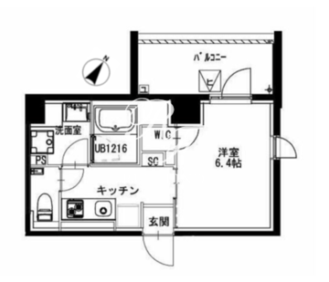 市ヶ谷仲之町ヒルズ N-210 間取り図