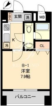 コモド水天宮レジデンス 302 間取り図