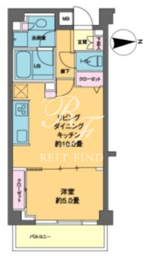 カスタリア高輪台2 504 間取り図