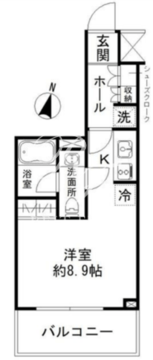 パークリュクス清澄白河 304 間取り図