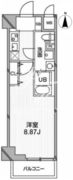 グランパセオ高田馬場 504 間取り図