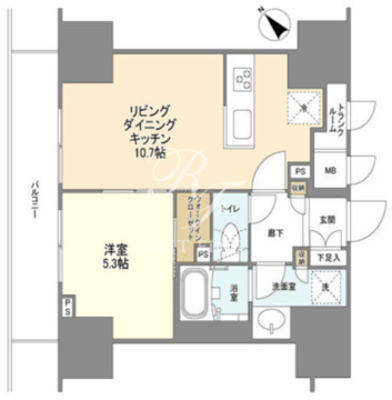 ＢＬＥＳＳ蔵前 1105 間取り図