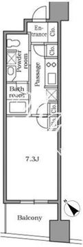 レジディア恵比寿2 1003 間取り図