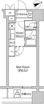 プライムアーバン大崎 1003 間取り図