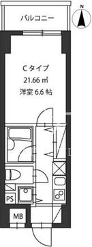 レジディア新御茶ノ水 1003 間取り図