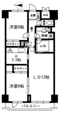 レジディア目白 803 間取り図