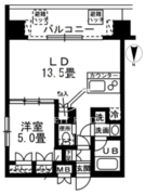 レジディア錦糸町 613 間取り図