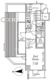 レジディア千駄木 405 間取り図