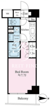 リテラス馬込 803 間取り図