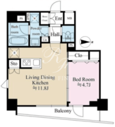 リテラス馬込 301 間取り図