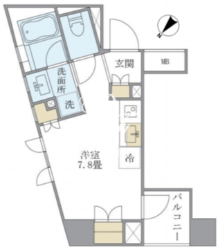 ブリリアイスト銀座東 901 間取り図