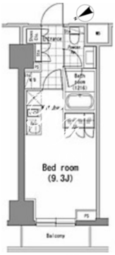 パークハビオ新橋 903 間取り図