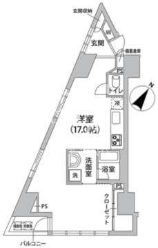 ロリエ銀座 701 間取り図