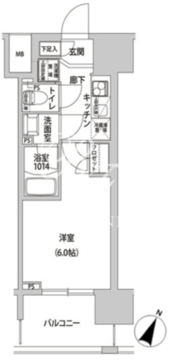 ラクラス幡ヶ谷 903 間取り図