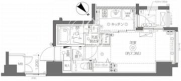 ズーム月島 902 間取り図