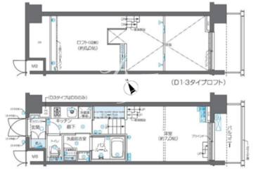 ズーム芝浦 502 間取り図
