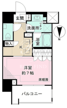 ザ・パークハウスアーバンス白金 204 間取り図