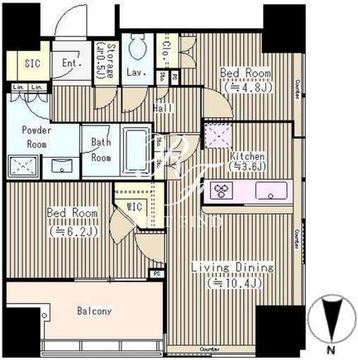 パークタワー錦糸町 303 間取り図