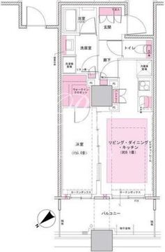ブリリア有明スカイタワー 1015 間取り図