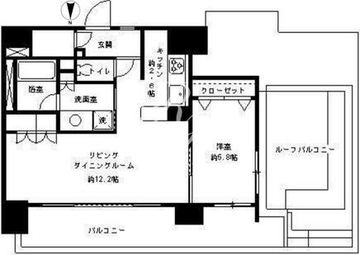 パークキューブ東品川 901 間取り図