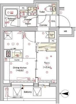 シーフォルム東新宿3 301 間取り図
