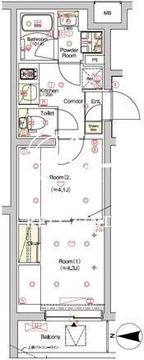 シーフォルム東新宿3 403 間取り図