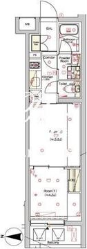 シーフォルム東新宿3 307 間取り図