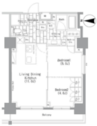 ザ・パークハビオ上野レジデンス 905 間取り図