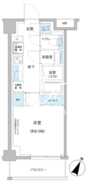 グランエール駒込 306 間取り図